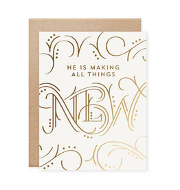 All Things New Gold Foil Card