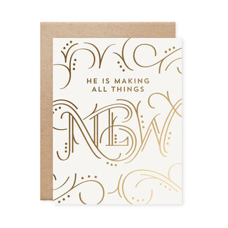 All Things New Gold Foil Card