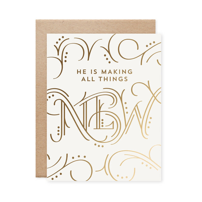 All Things New Gold Foil Card