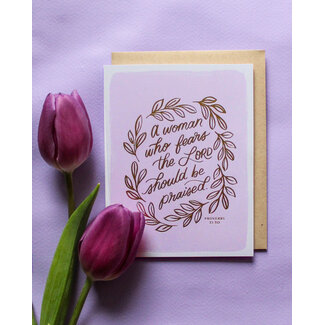 Woman Who Fears the Lord Card