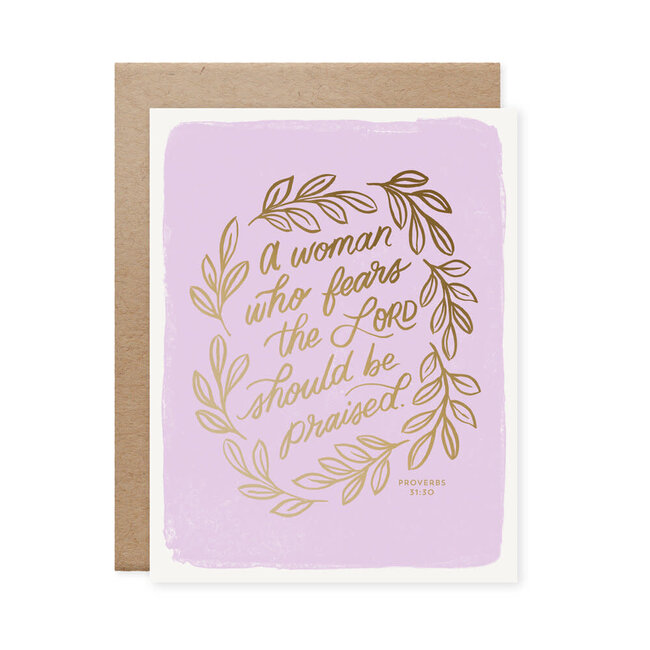 Woman Who Fears the Lord Card