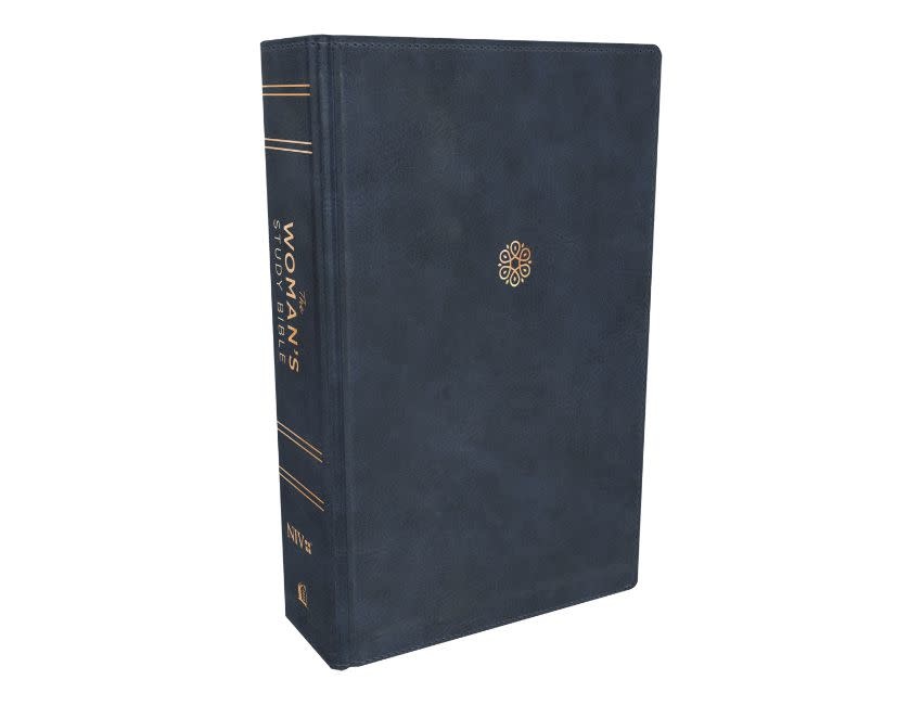 NIV, The Woman's Study Bible, Leathersoft, Blue, Full-Color, Thumb Indexed, Comfort Print