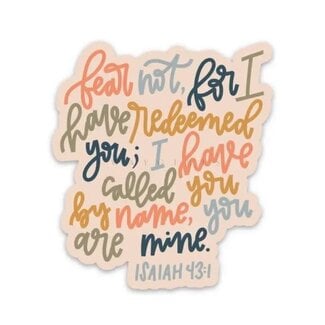 Isaiah 43:1 Sticker