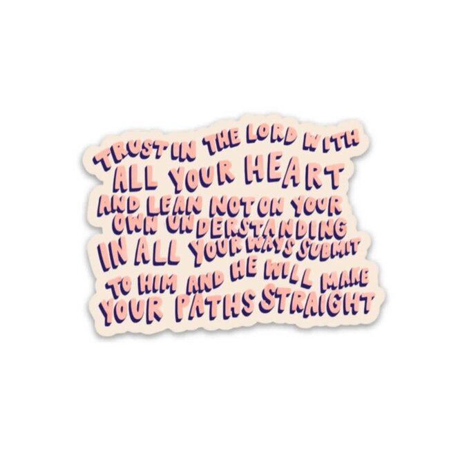 Proverbs 3:5-6 Sticker