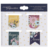 Faith Hope Love Die-cut Petite Magnetic Bookmark Set