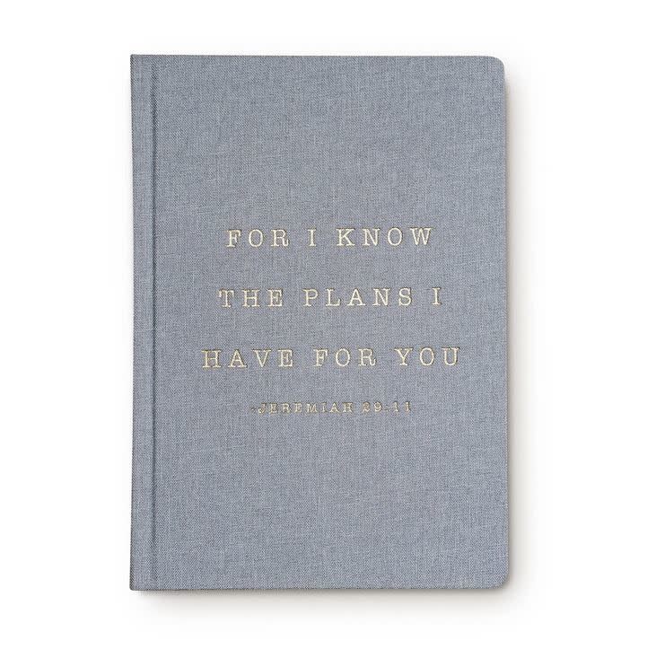 For I Know The Plans I Have For You Jeremiah 29:11 Fabric Journal