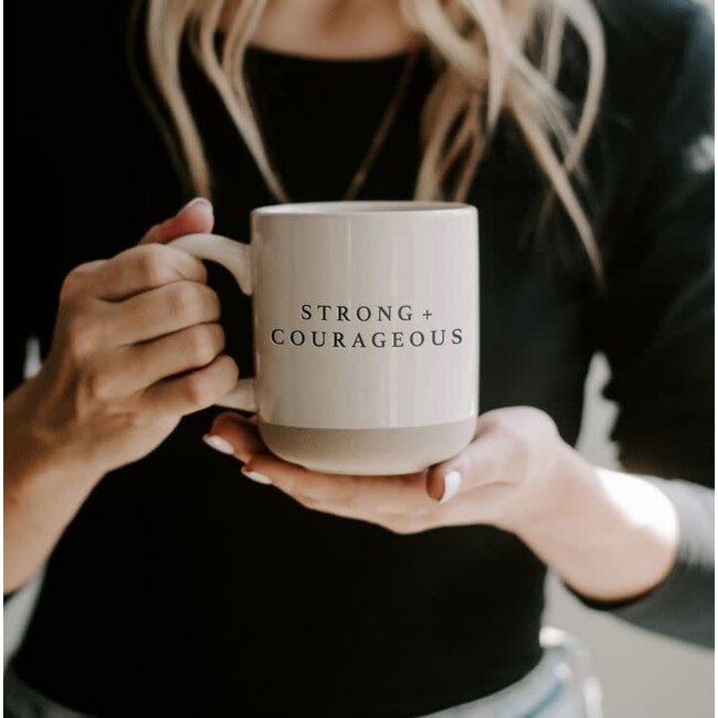 Strong + Courageous Coffee Mug