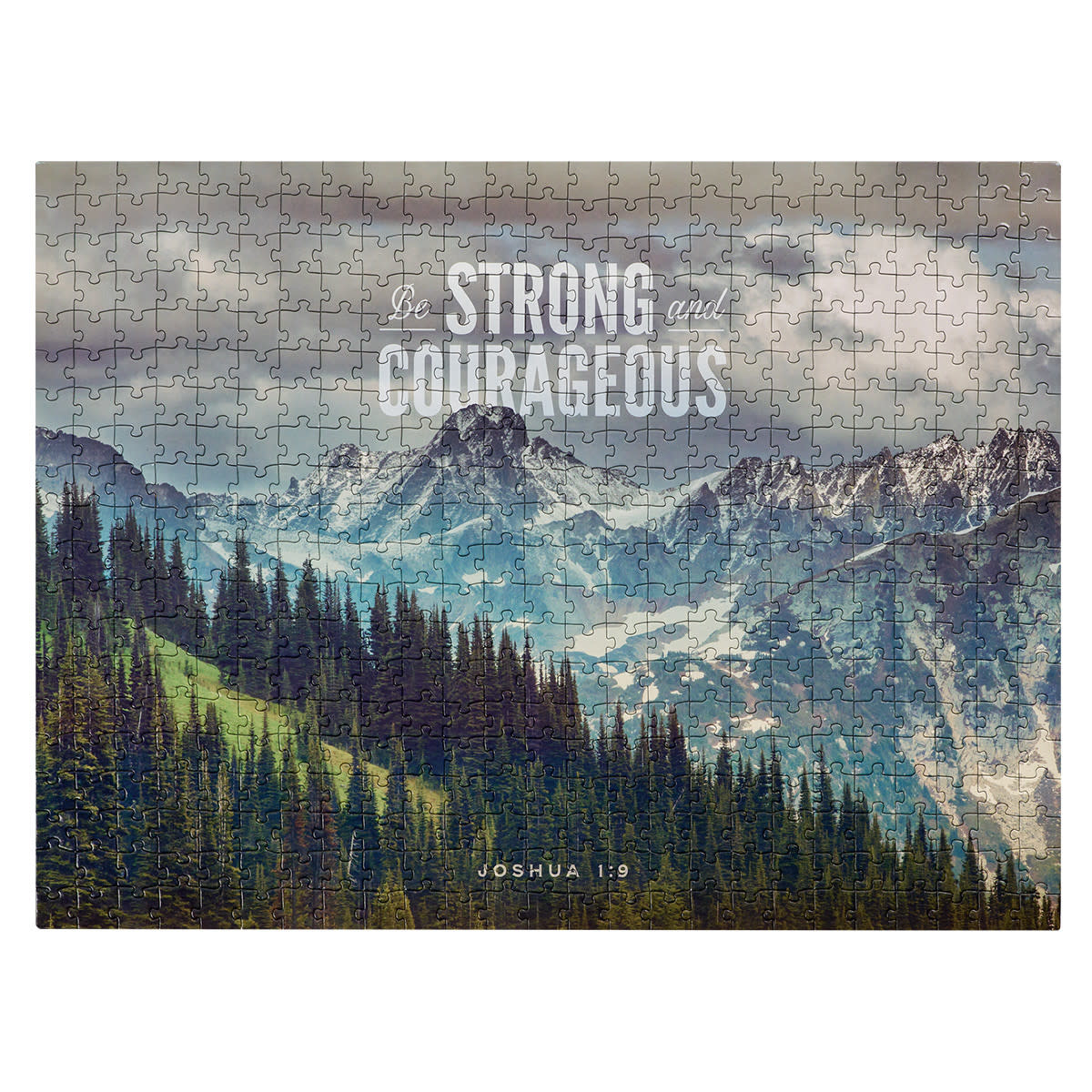 Be Strong & Courageous Pine Valley 500-piece Jigsaw Puzzle - Joshua 1:9