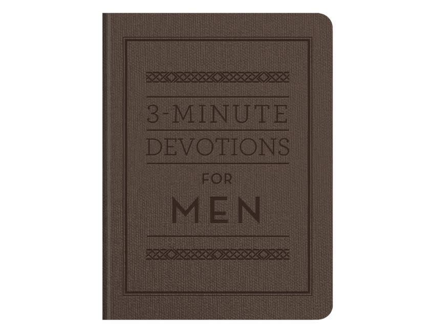 3-Minute Devotions for Men Leather Edition