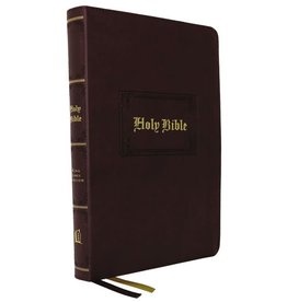 KJV, Thinline Large Print Bible, Vintage Series, Leathersoft, Brown, Red Letter, Comfort Print