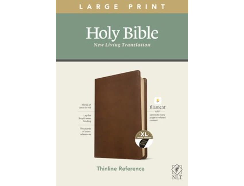 NLT LP Thinline Reference Bible, Filament Enabled Edition LL Rustic Brown - Indexed