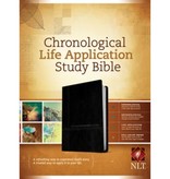 NLT Chronological Life Application Bible - Leather Like TruTone Black/Onyx