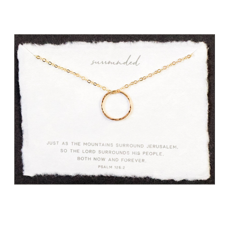 Surrounded 14kt Gold Fill Necklace