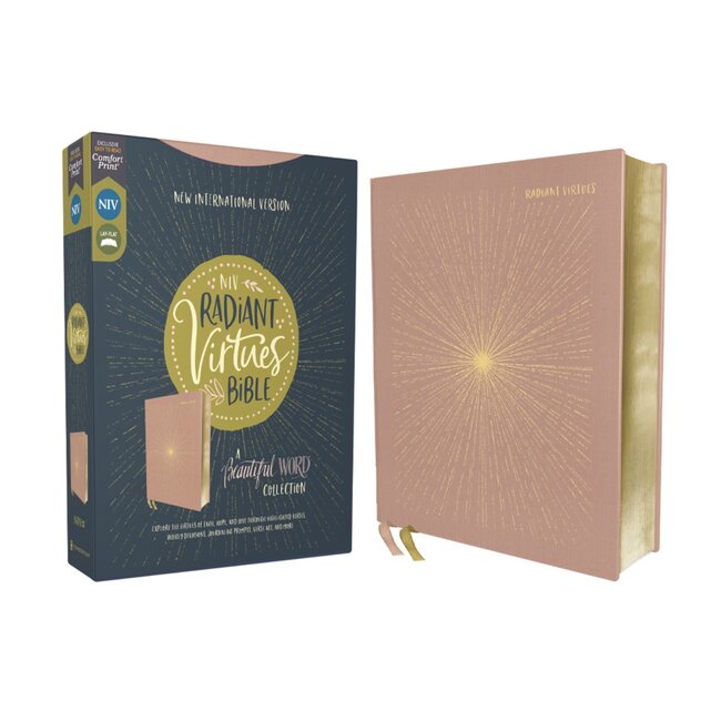NIV, Radiant Virtues Bible: A Beautiful Word Collection, Cloth over Board, Pink, Red Letter, Comfort Print