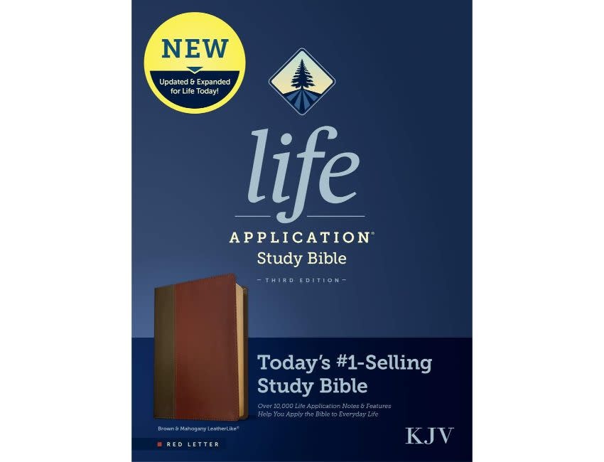 KJV Life Application Study Bible, 3rd Ed. LL Brown/ Mahogany