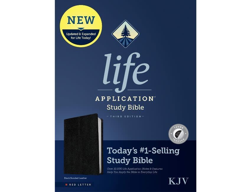KJV Life Application Study Bible, 3rd Ed., Black Bonded Leather, Indexed