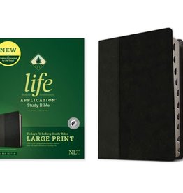 NLT Life Application Bible, 3rd Ed. Large Print LL Black/Onyx - Indexed