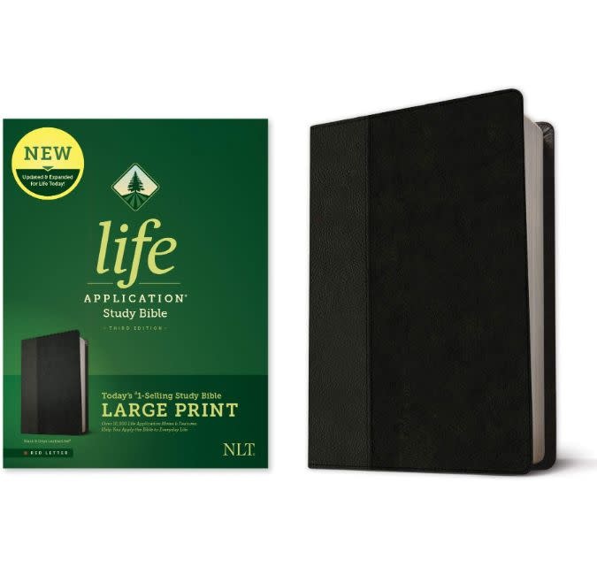 NLT Life Application Bible, 3rd Ed. Large Print LL Black/Onyx