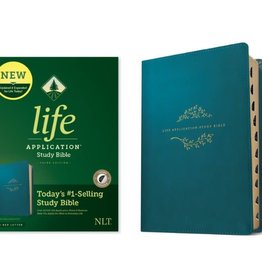 NLT Life Application Study Bible, 3rd Ed. LL Teal Blue - Indexed