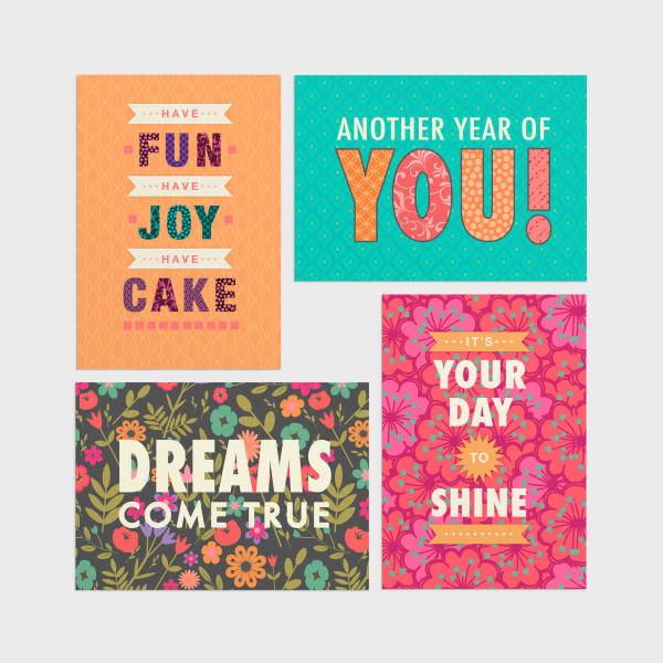 Birthday Joy Boxed Cards