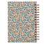 Sufficient Grace Teal Floral Large Wirebound Journal - 2 Corinthians 12:9