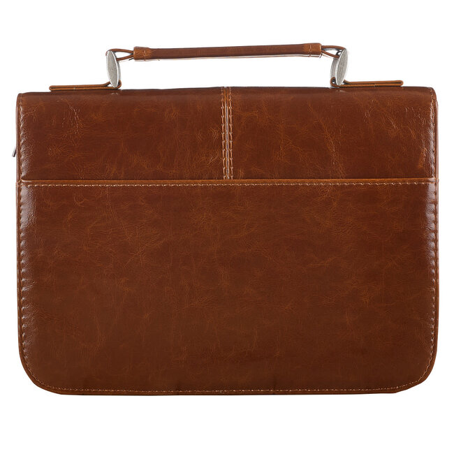 Classic "Faith" Bible Cover - Brown