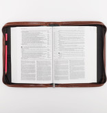 Classic "Faith" Bible Cover - Brown