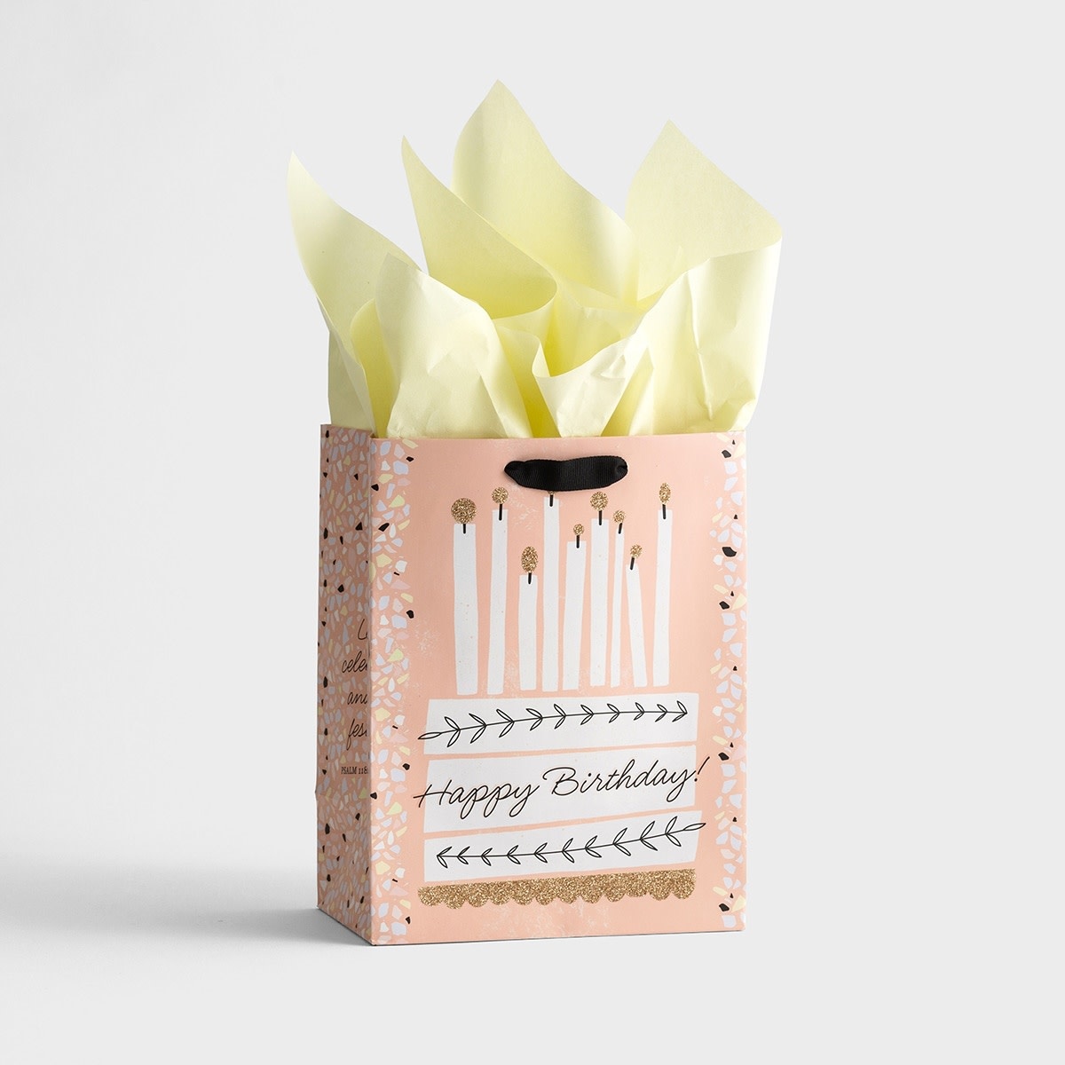 Happy Birthday - Cake - Medium Gift Bag with Tissue