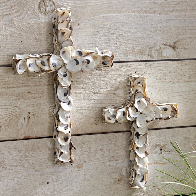 Small Oyster Shell Cross