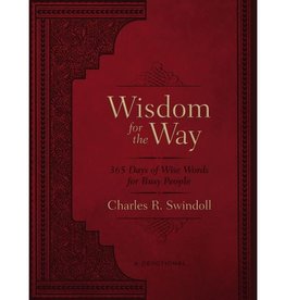 Charles Swindoll Wisdom for the Way, Large Text Leathersoft