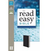 NIV Read Easy Bible - Black Leathersoft