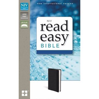 NIV Read Easy Bible - Black Leathersoft