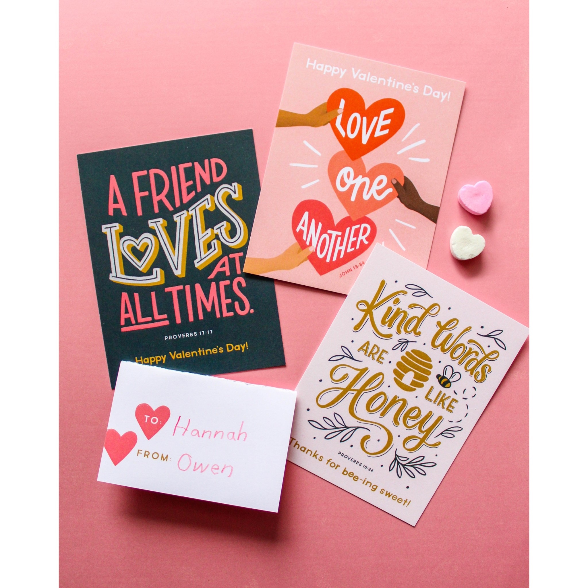 Bible Verse Kids Mini Valentines