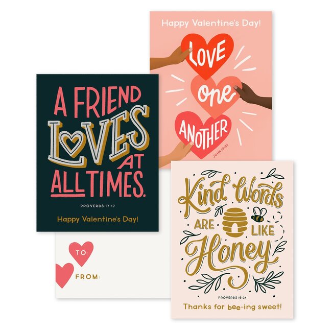 Bible Verse Kids Mini Valentines