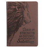 My Strength & My Defense Brown Faux Leather Classic Journal - Exodus 15:2