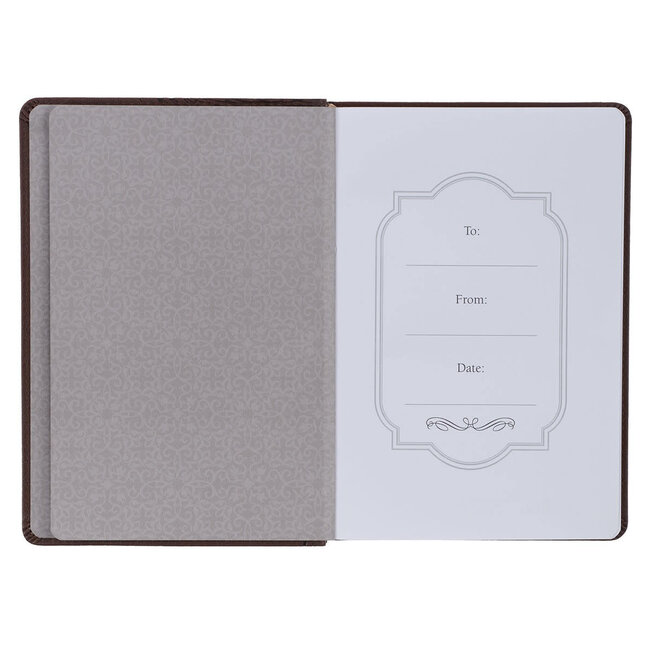 My Strength & My Defense Brown Faux Leather Classic Journal - Exodus 15:2