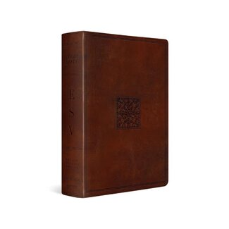 ESV Study Bible - TruTone, Walnut, Celtic Imprint Design