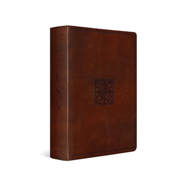 ESV Study Bible - TruTone, Walnut, Celtic Imprint Design