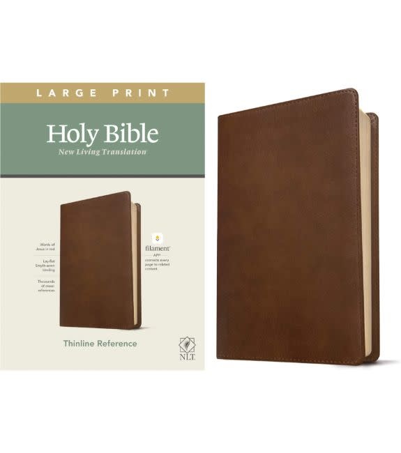 NLT LP Thinline Reference Bible, Filament Enabled Edition LL Rustic Brown