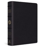 ESV Wide Margin Reference Bible Top Grain Leather, Black