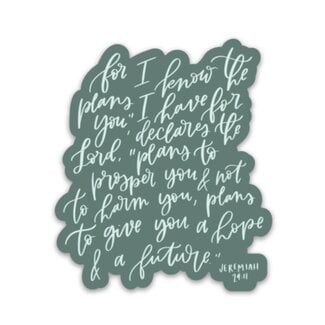 Jeremiah 29:11 Sticker