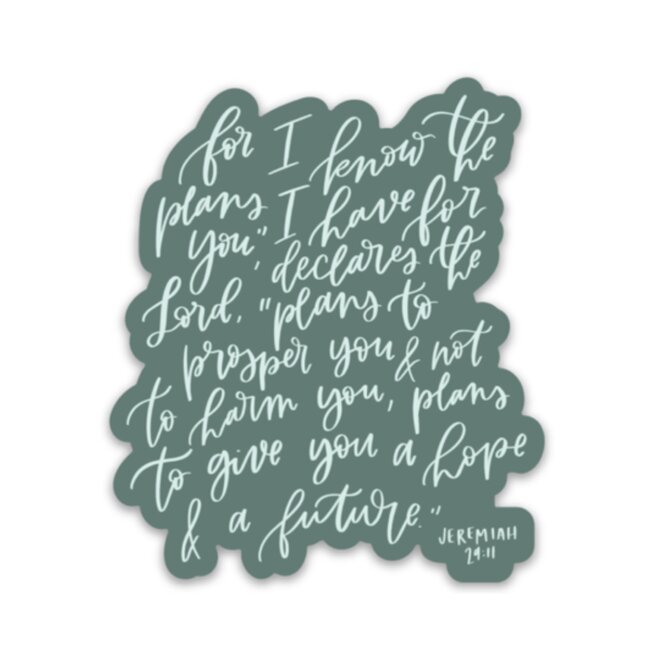 Jeremiah 29:11 Sticker