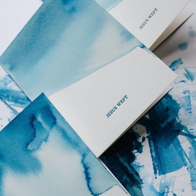 Jesus Wept Letterpress Card