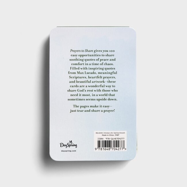 Prayers To Share: 100 Pass-Along Notes For Peace & Rest