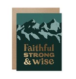 Faithful Strong Wise Father's Day Card