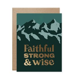 Faithful Strong Wise Father's Day Card