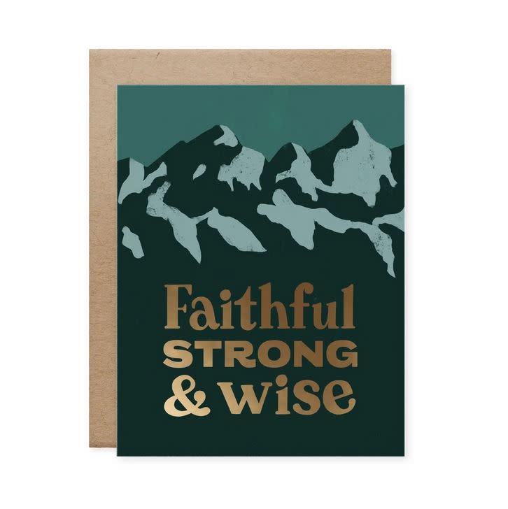 Faithful Strong Wise Father's Day Card