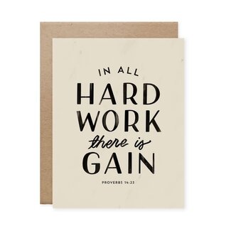 Hard Work Graduation Card