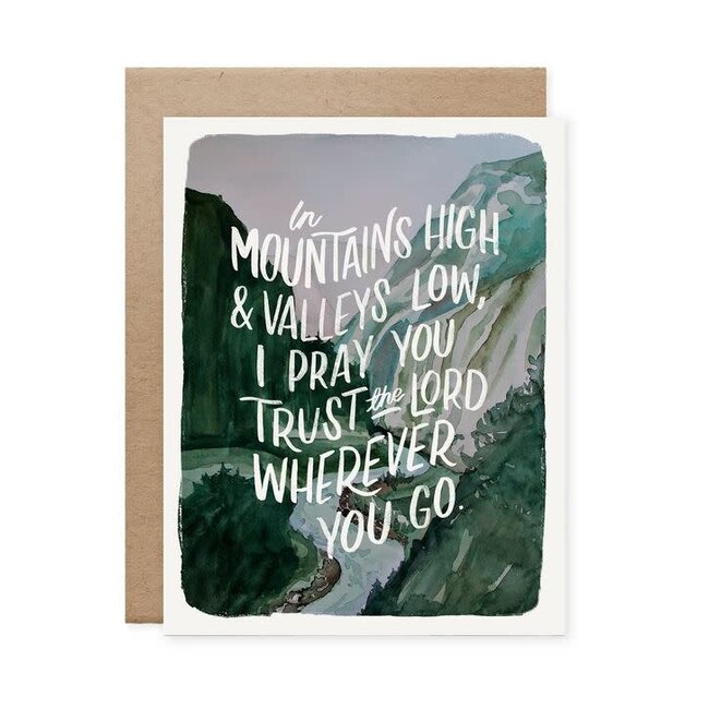 Mountains High & Valleys Low Graduation Card