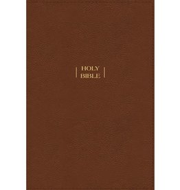 NIV, Wide Margin Bible, Leathersoft, Brown, Red Letter, Comfort Print